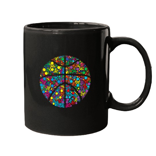 Sport Basketball International Dot Day Funny Colored Basketball Polka Dot 1 Mugs