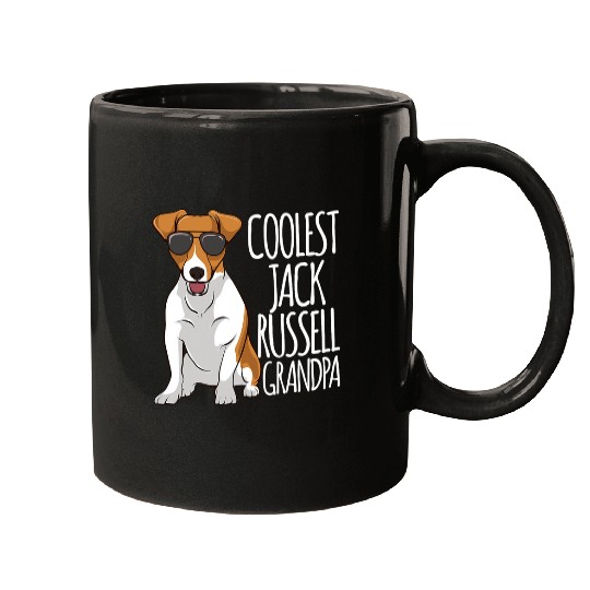 Jack Russell Pet Coolest Jack Russel Grandpa Jack Russell Terrier Dog Grandpa Mugs