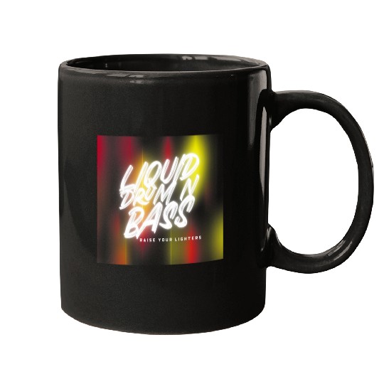 Funny Drummer Liquid Drum And Bass DnB Music Liquid Funk Dubstep EDM Mugs