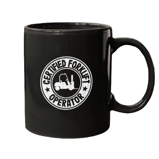 Forklift Driver Jokes Forklift Certified Forklift Operator 1 Mugs