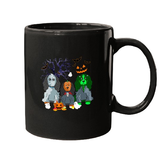 Cavalier King Charles Spaniel Pet halloween king charles spaniel dog witch Mugs