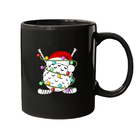Sport Hockey Santa Field Hockey Player xmass Christmas Men Women Kids Mugs