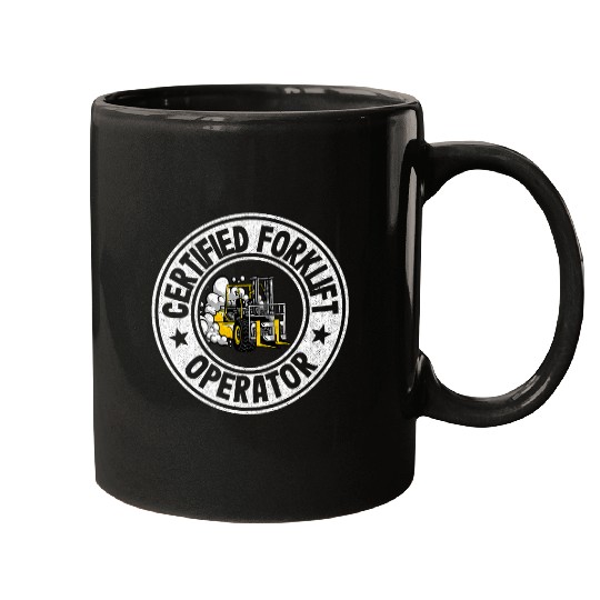 Forklift Driver Jokes Forklift Certified Forklift Operator Mugs