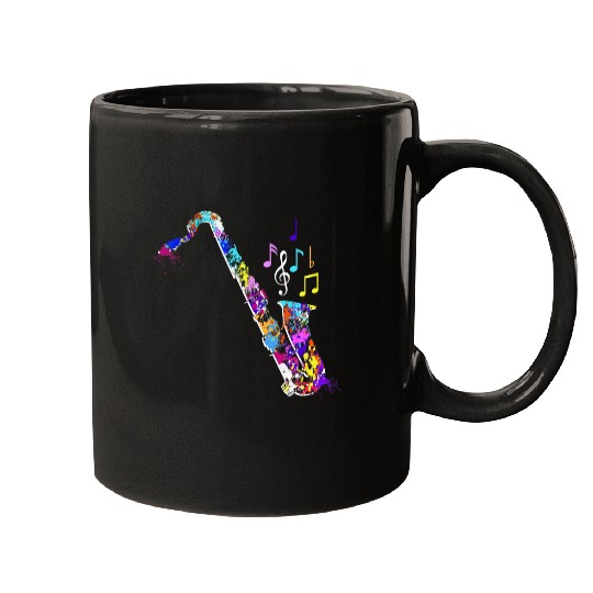 Funny Saxophone Jazz band brass band orchestra I play saxophone Mugs