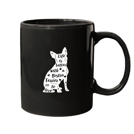 Boston Terrier Pet Design For Boston Terrier Dog Lovers Mugs