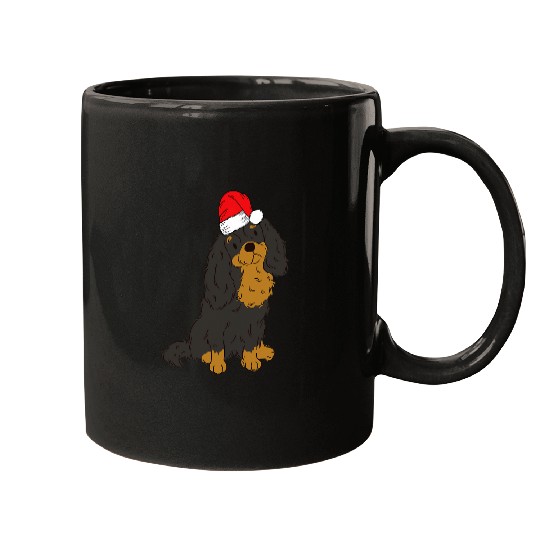Cavalier Pet Santa Cavalier King Charles Spaniel Christmas Dog Holiday Mugs