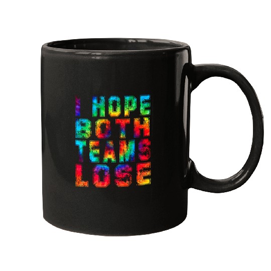Sport Basketball I Hope Both Teams Lose for Football Basketball Fan Sports 2 Mugs
