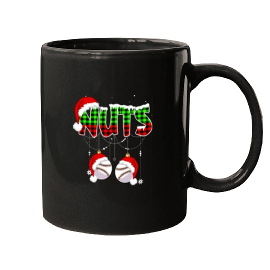 Sport Baseball Nuts Baseball Softball Chestnuts Couples Funny Christmas Mugs