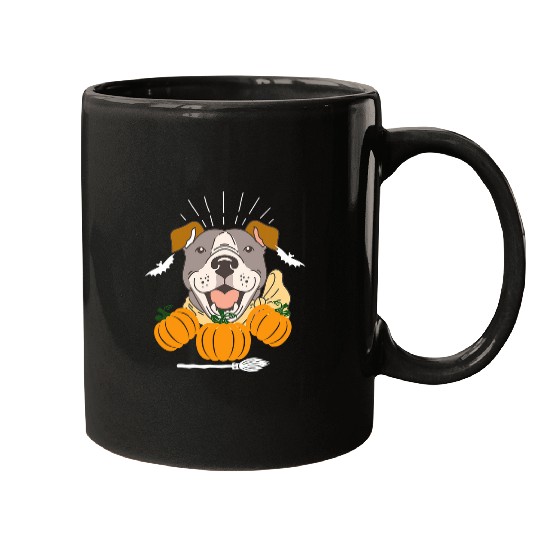 English Bulldog Pet Pumpkin Halloween 2 Mugs