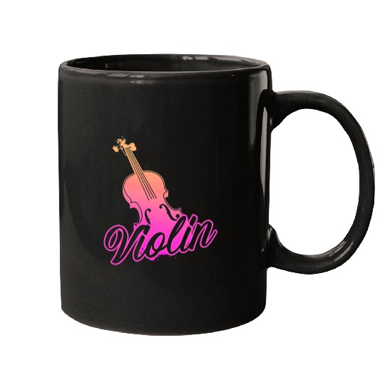 Funny Violin Fiddle Player Violinist Musician Instrument Orchestra Mugs
