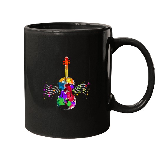 Funny Violin Orchestra Violin Art Mugs