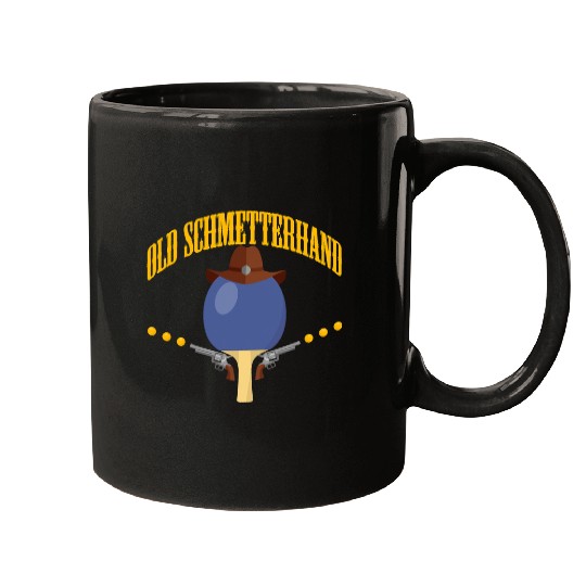Sport Ping Pong Old Butterhand Table Tennis Bat Pistols Mugs