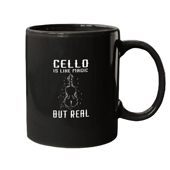Funny Cellist Cello Magic Music Instrument Orchestra Musician Cello Player Mugs