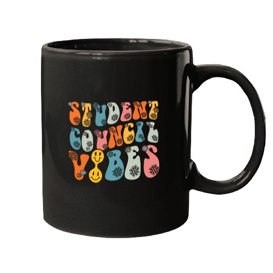 Groovy Student Council Vibes School Student Teacher 2 Mugs