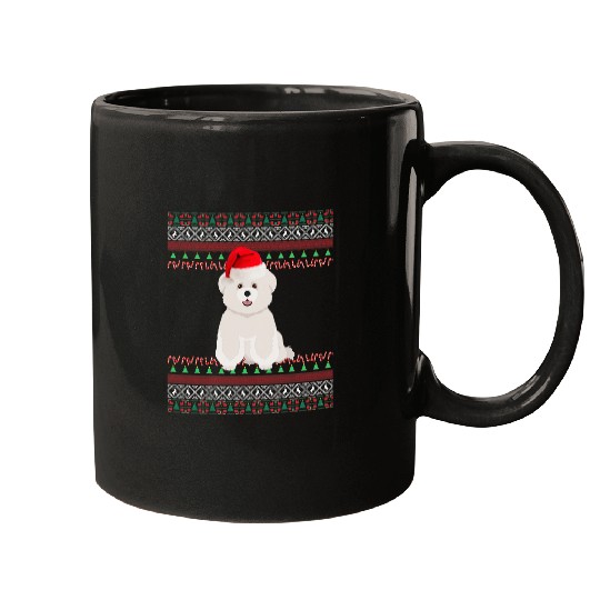 Bichon Pet Frise Christmas Holiday Ugly Bichon Frise Mugs