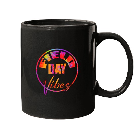 School Field Day Vibes Tie Dye Outdoor Playground Trip Mugs