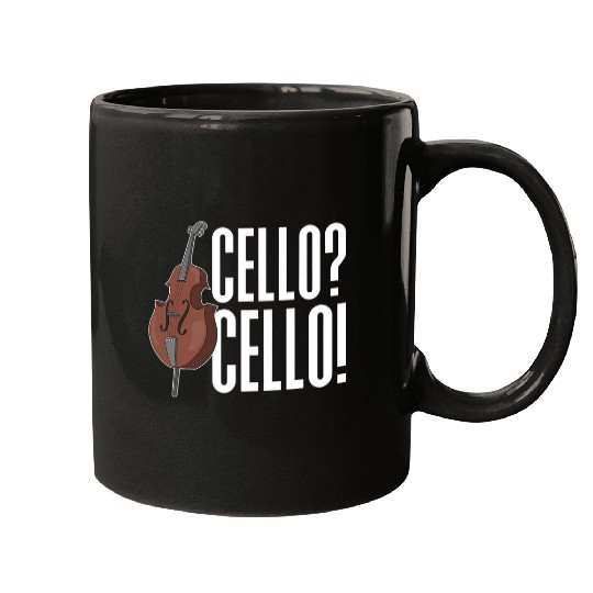 Funny Cellist Orchestra Musician Cello Player Music Funny Cello Mugs