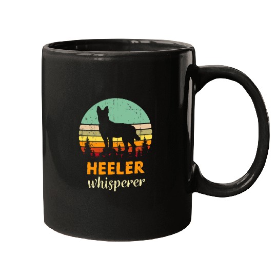 Australian Cattle Pet Red or Blue Heeler Australian Cattle Dog Lover Cute Mom Gift Mugs