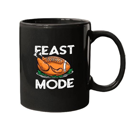 Sport American Football Lacrosse Gift Feast mode american football thanksgiving turkey Mugs