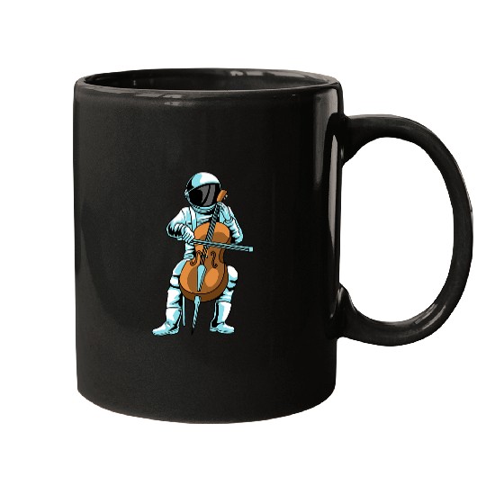 Funny Cellist Astronauts Cello Musician Orchestra Classical Astronaut Music Cellist Mugs