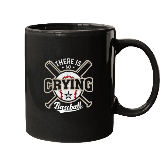 Sport Baseball There is no Crying in Baseball Funny Sports Ball Game Mugs