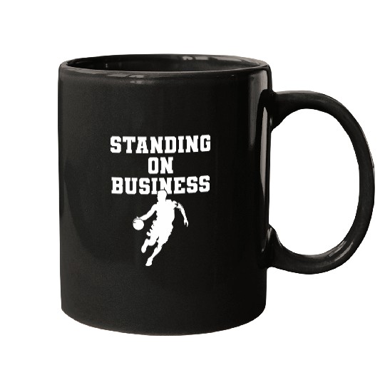 Sport Basketball Men Standing On Business Basketball Team School Mugs