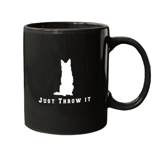 Border Collie Pet Just Throw it Funny Border Collie Dog Lover 4 Mugs