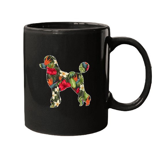Poodle Pet Summer Tropical Floral Print Flower Hawaii Men Girl 149 Mugs