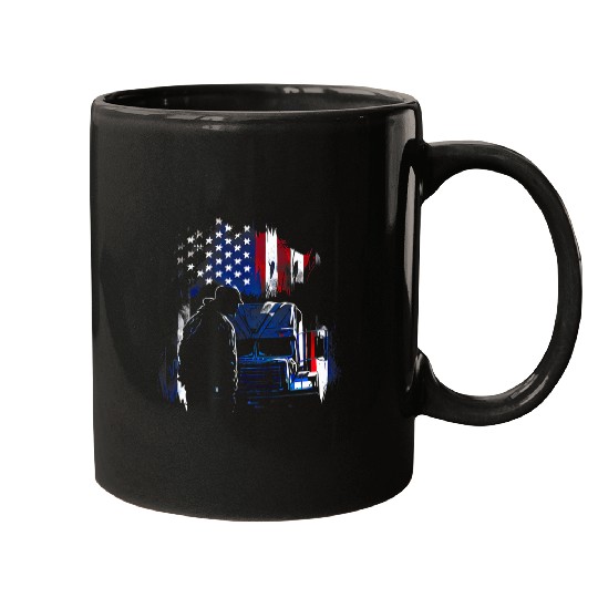 Funny trucker American Big Rigs Diesel Truck Driver 14 Mugs