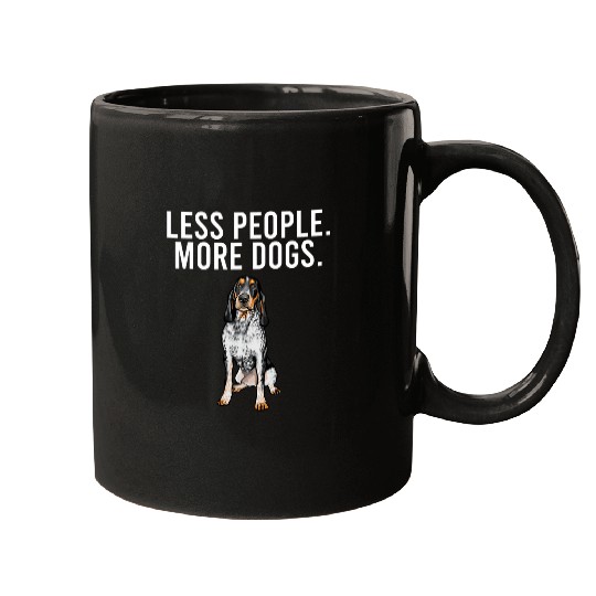 Coonhound Pet Less People More Dogs Bluetick Coonhound Funny Introvert 1 Mugs