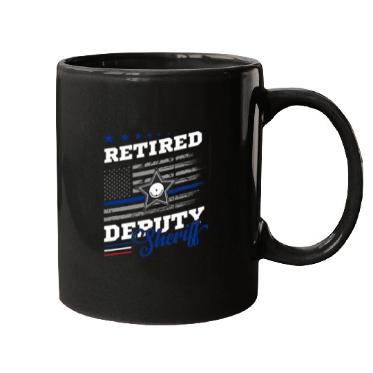 K9 Pet Police and Law Enforcement or K9 for Retired Deputy Sheriff Mugs