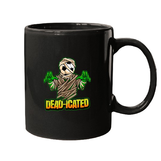 Sport Soccer Zombie Soccer Player Scary Soccer Halloween 2 Mugs