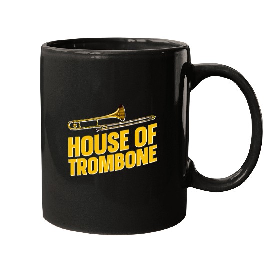 Funny trombones House Of trombones Brass Orchestra Marching Band Trombone Mugs