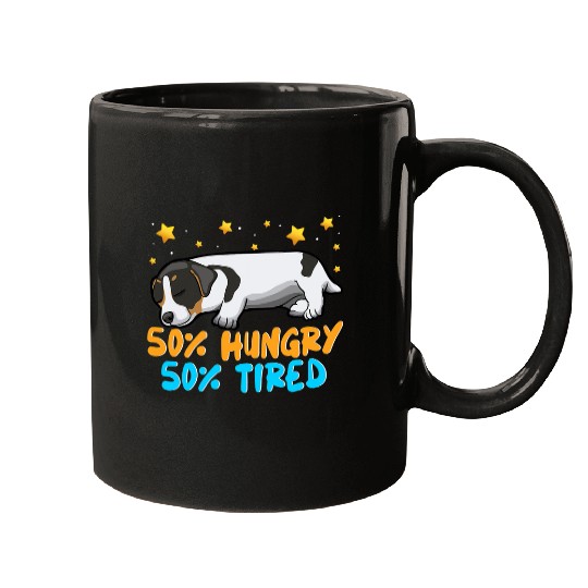 Jack Russell Pet Tired Jack Russel Terrier Puppy Mugs