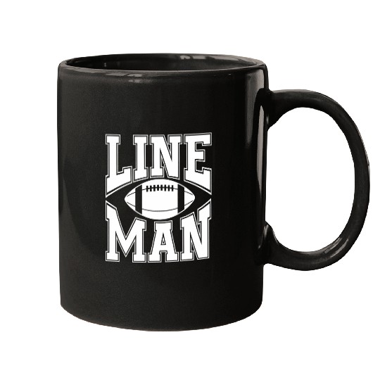 Sport American Football Mens Lineman Football Player Game Day Mugs