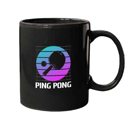 Sport Ping Pong Retro vintages Classic Ping Pong Table Tennis Player 21 Mugs