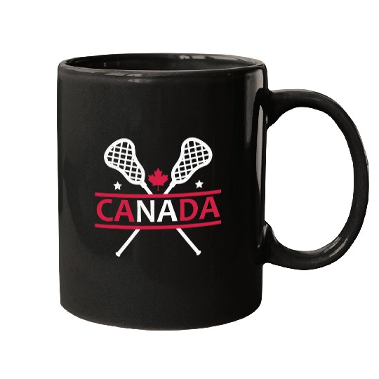 Sport Lacrosse Gift Canada Lacrosse Maple Leaf Lacrosse Stick Canadian Mugs