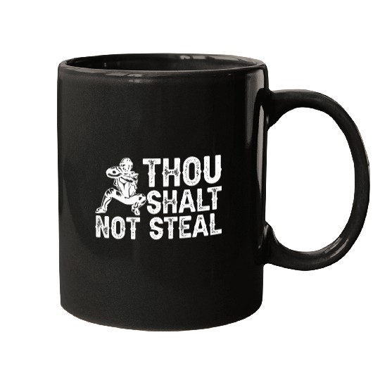 Sport Baseball Catcher Thou Shalt Not Steal Religious Mugs