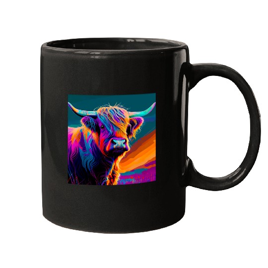 Scottish Highland Cow vintages Hairy Cattle Lover Farmer Girl Mugs
