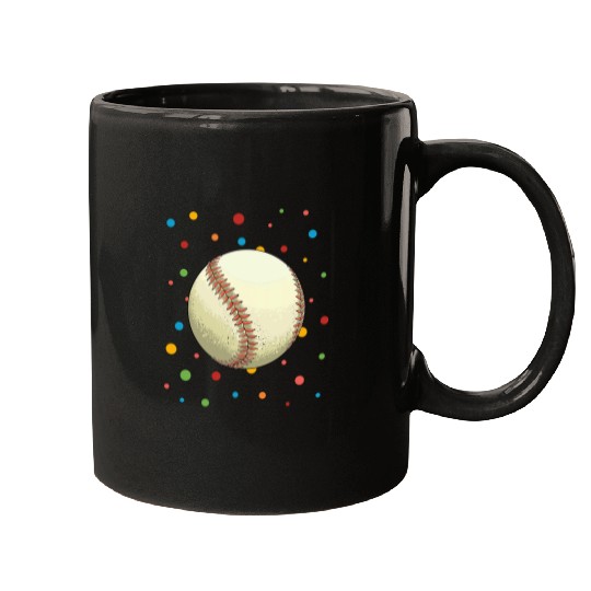 Sport Baseball Dot Day Polka Dots Baseball Kids Boys Girls Youth Mugs