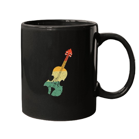 Funny Violin vintages Violin Violinist Classical Music Musician Orchestra 2 Mugs