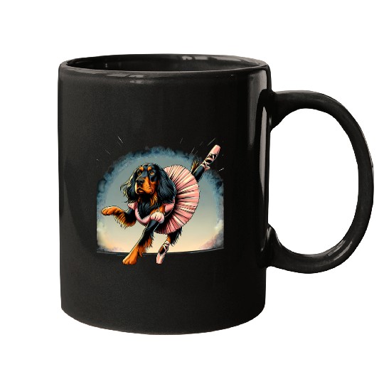 Gordon Setter Pet Ballerina Gordon Setter Dog Dancing Mugs