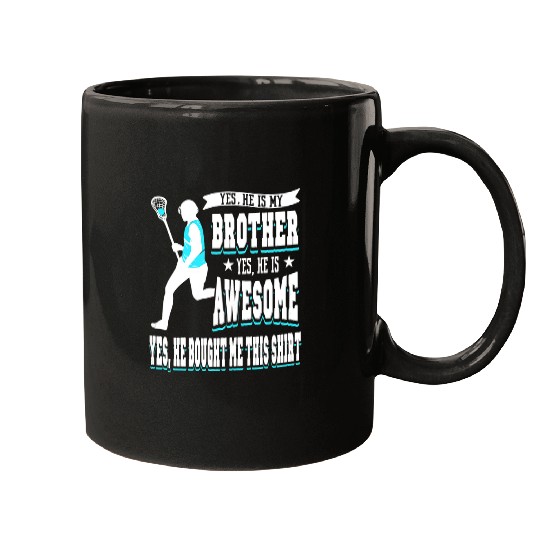 Sport Lacrosse Gift Brother Game Day Goalie Field Lacrosse Player Mugs