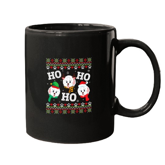 Havanese Pet HO HO HO Merry Christmas Day Dad Mom Ugly Sweat Mugs