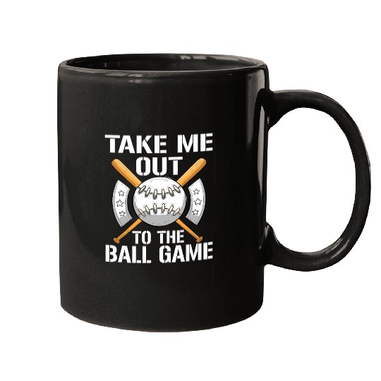 Sport Baseball Funny Baseball Game Dating Take Me Out To The Ball Game Mugs
