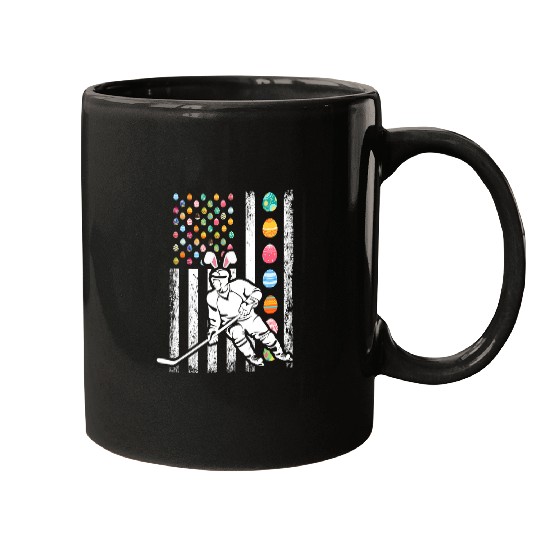 Sport Hockey American Flag Happy Easter Day Gift Mugs