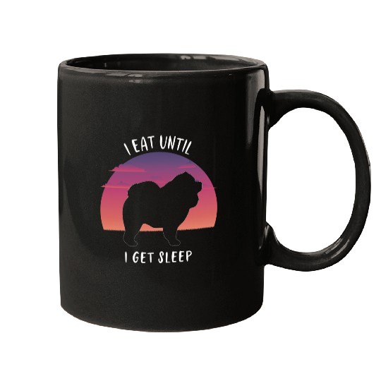 Chow Chow Pet Retro 4 Mugs