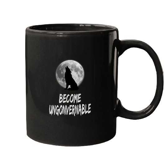 Coyote Mammal Become Ungovernable wolfs Howling at Moon Mugs