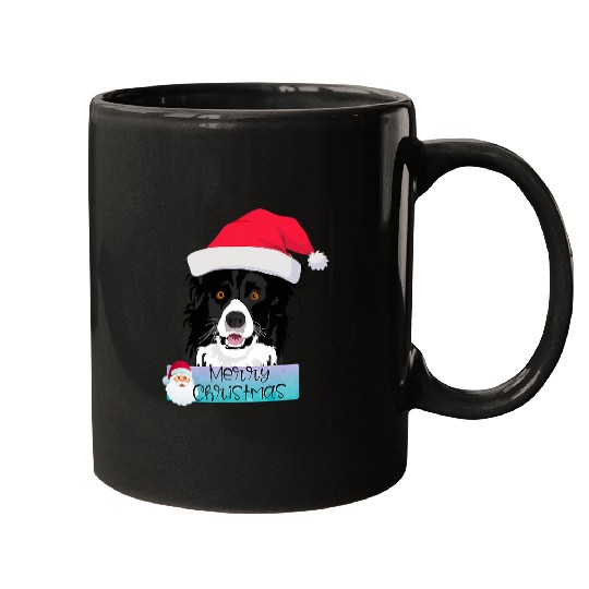 Border Collie Pet Merry Christmas Border Collie Sheep Herding Mugs