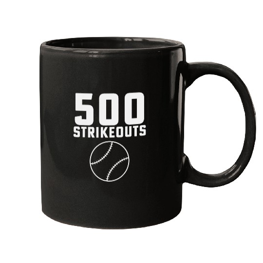 Sport Baseball 500 Strikeouts Softball Pitcher Baseball Pitcher Mugs